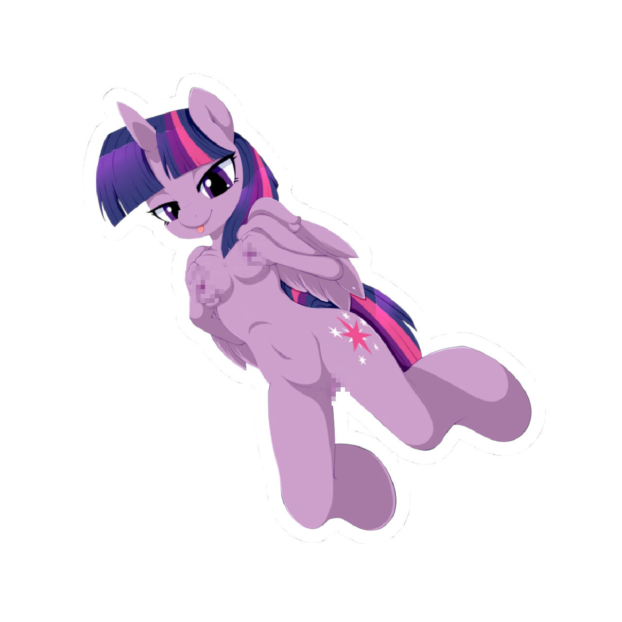 Twilight Sparkle from My Little Pony posing nude