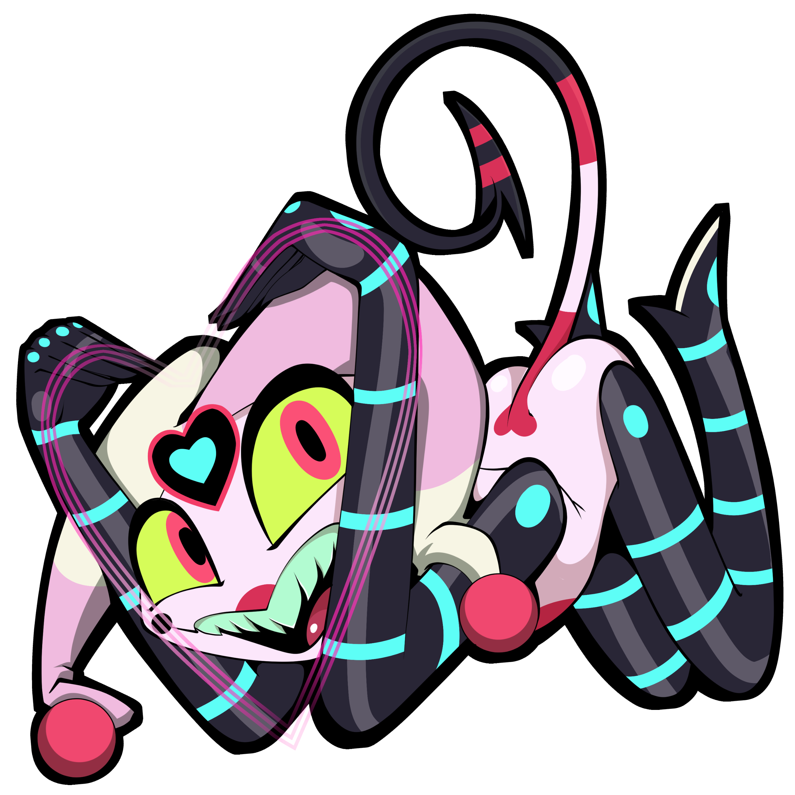 Fizzarolli posing cute shaping a heart with his arms