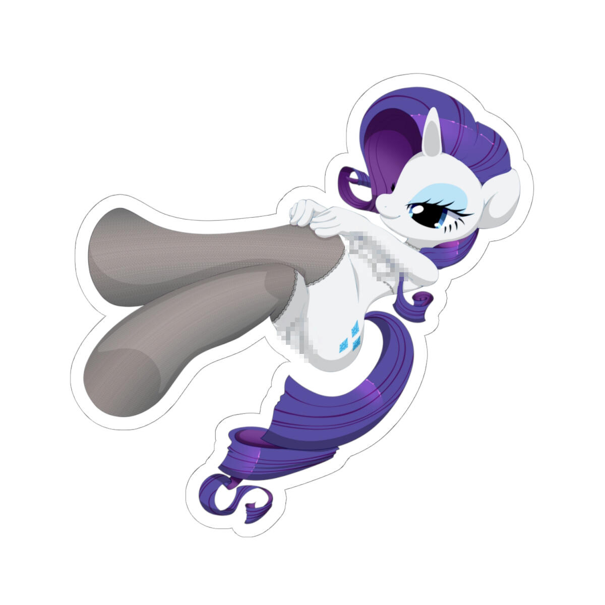 Rarity Rarity from My Little Pony posing nude