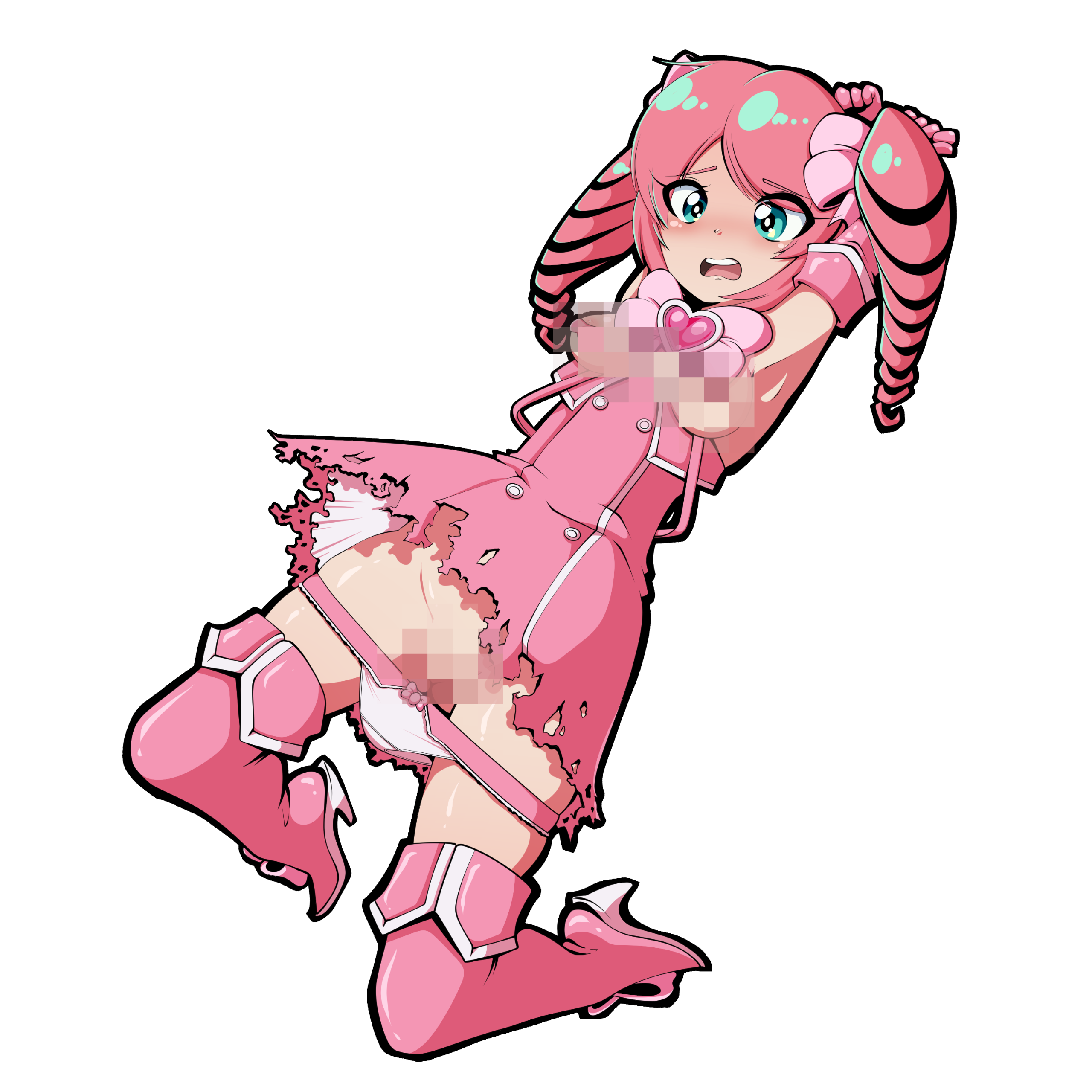 Magia Magenta from Gushing over Magical Girls with ripped clothes